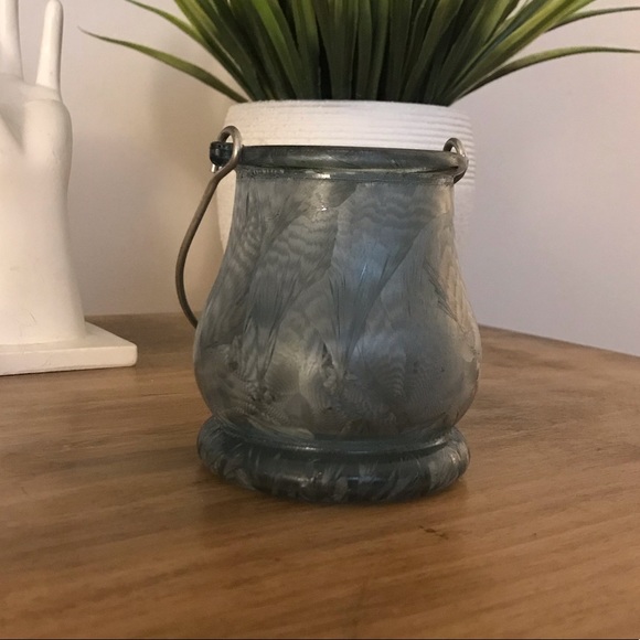 Frosted Glass Tea Light Holder - Picture 2 of 4